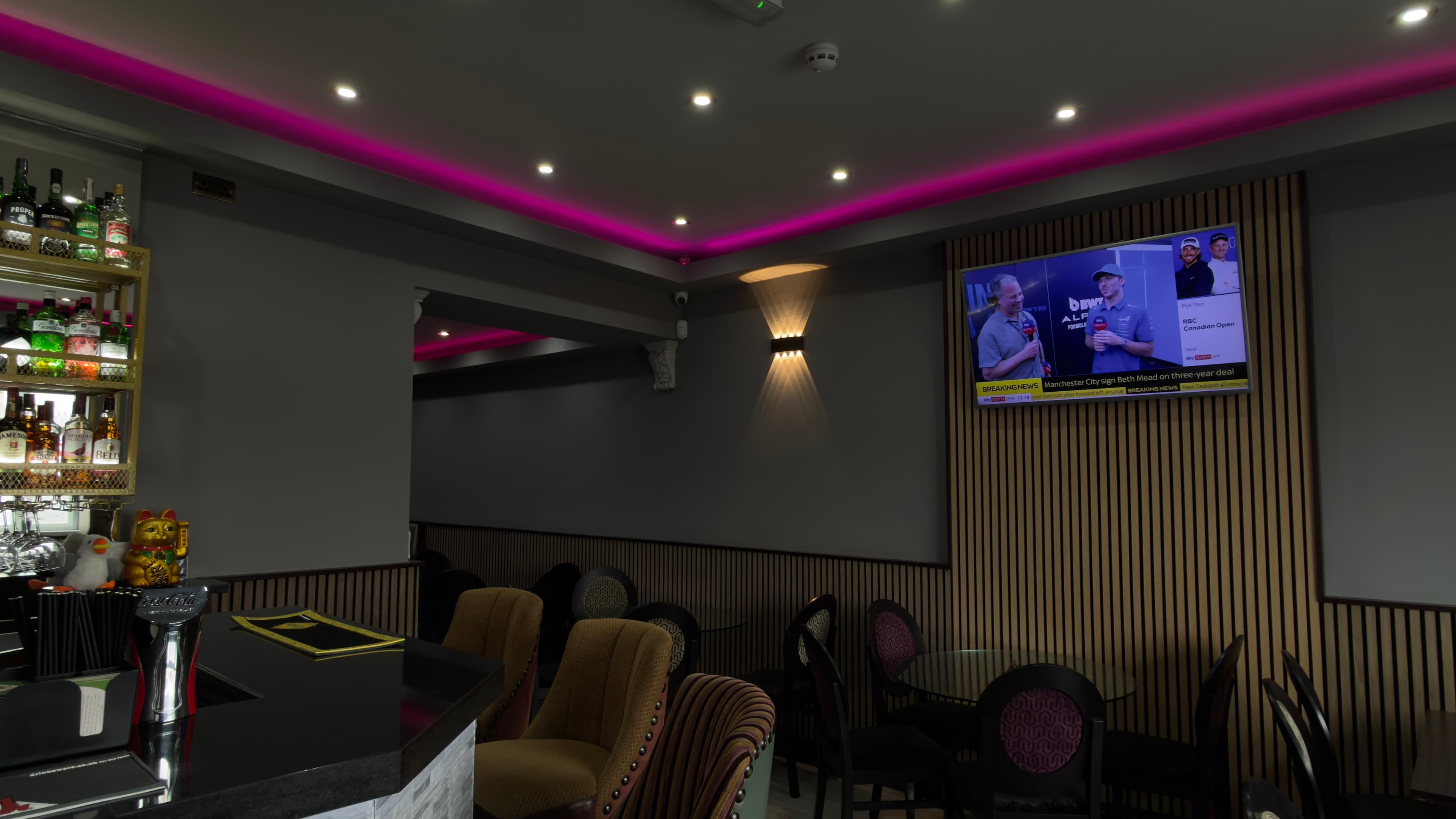 Settle in for relaxed dining in the heart of the pub